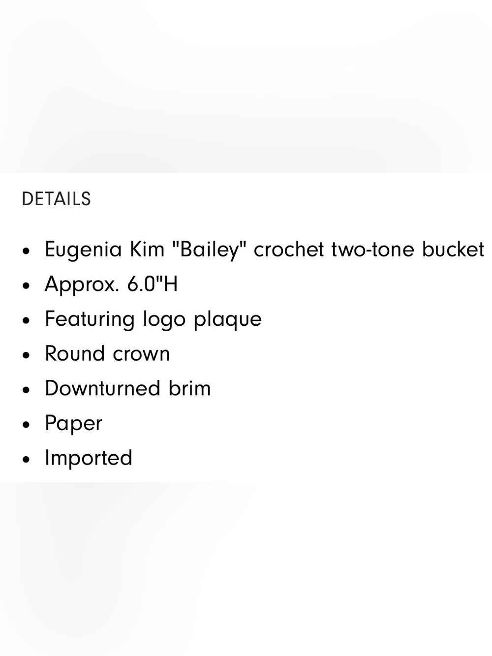 Eugenia Kim Natural Beige Woven Bucket Hat - Picture 8 of 8